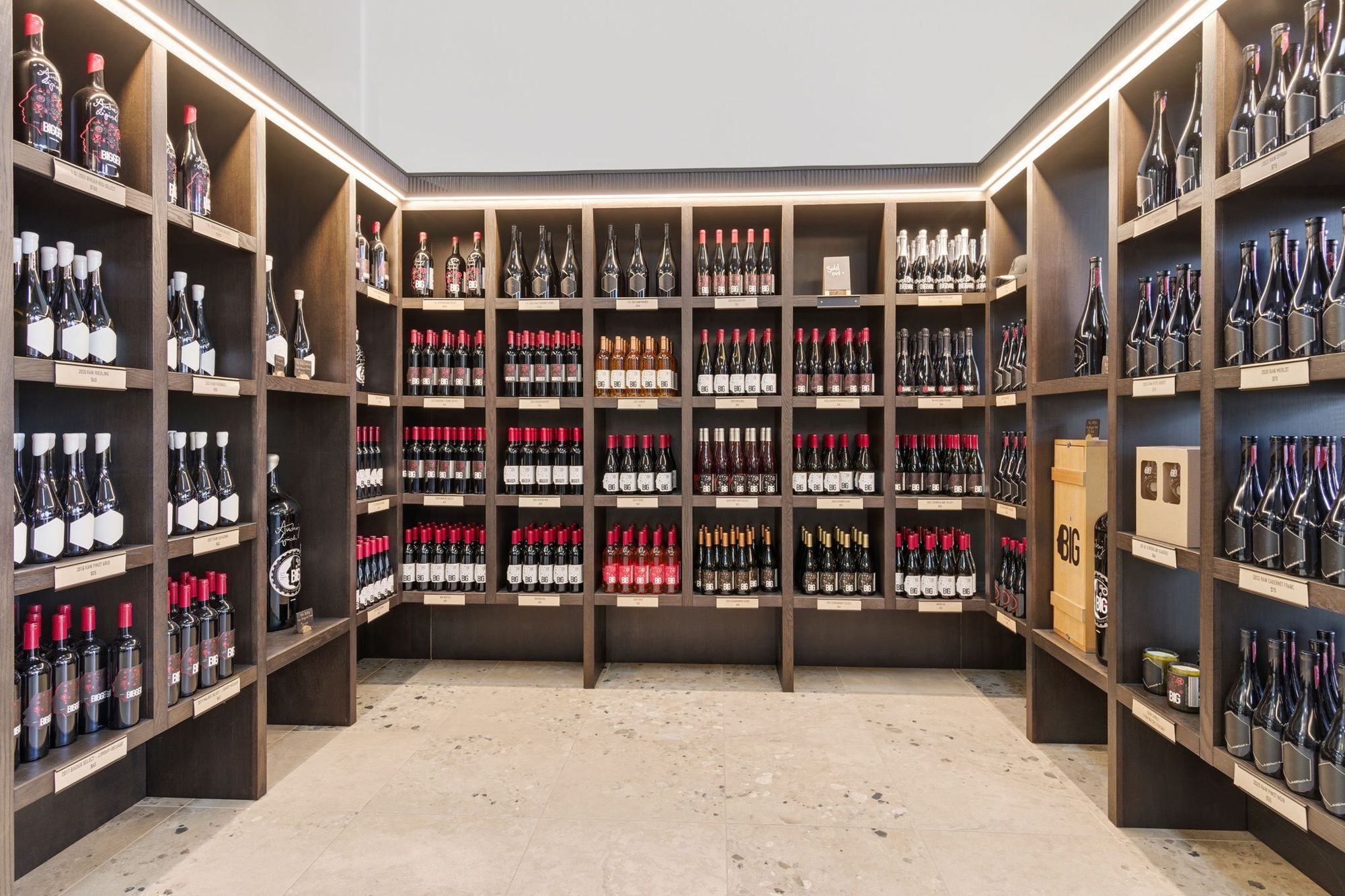 The bottle shop wall