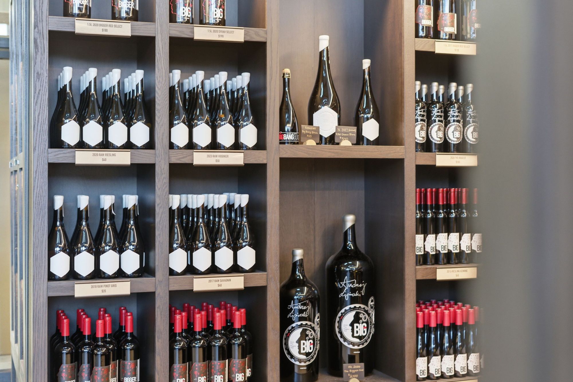 Big Head bottles on the shop shelves
