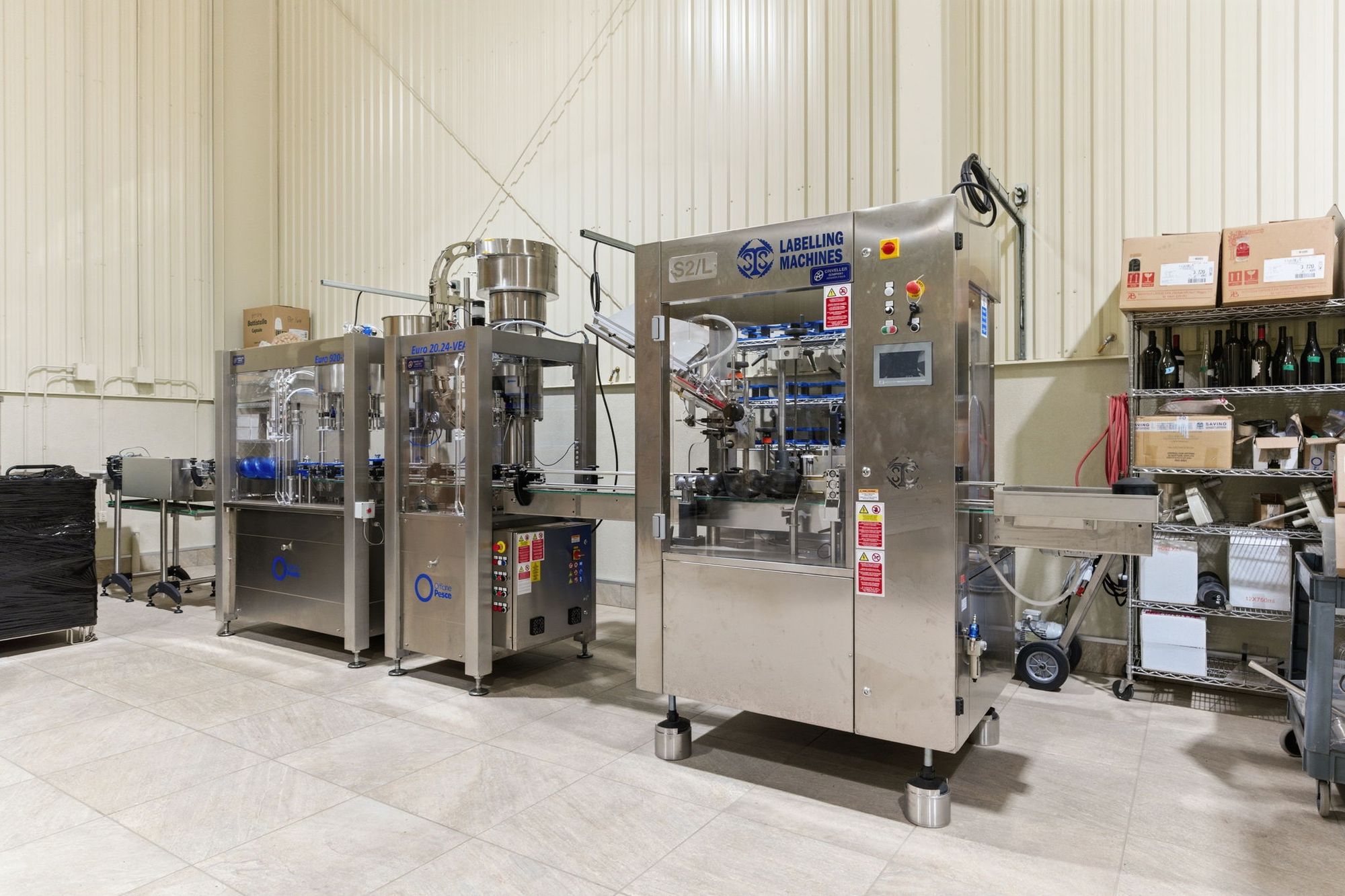 The bottling line